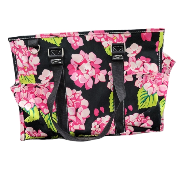 Hydrangea Organizational Utility Tote 15" X 10" - Picture 2 of 4